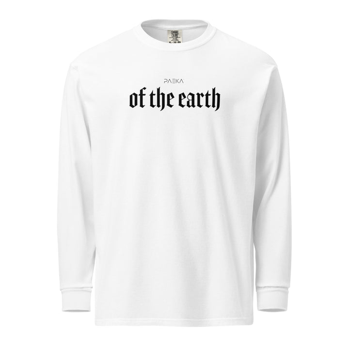 Garment-dyed heavyweight woman long-sleeve shirt