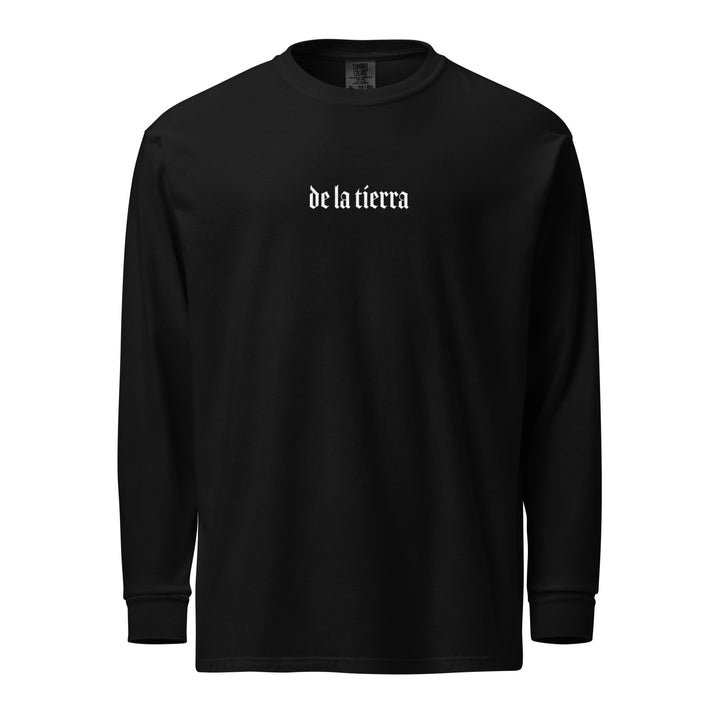 Garment-dyed heavyweight woman long-sleeve shirt