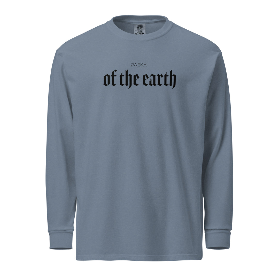 Garment-dyed heavyweight woman long-sleeve shirt