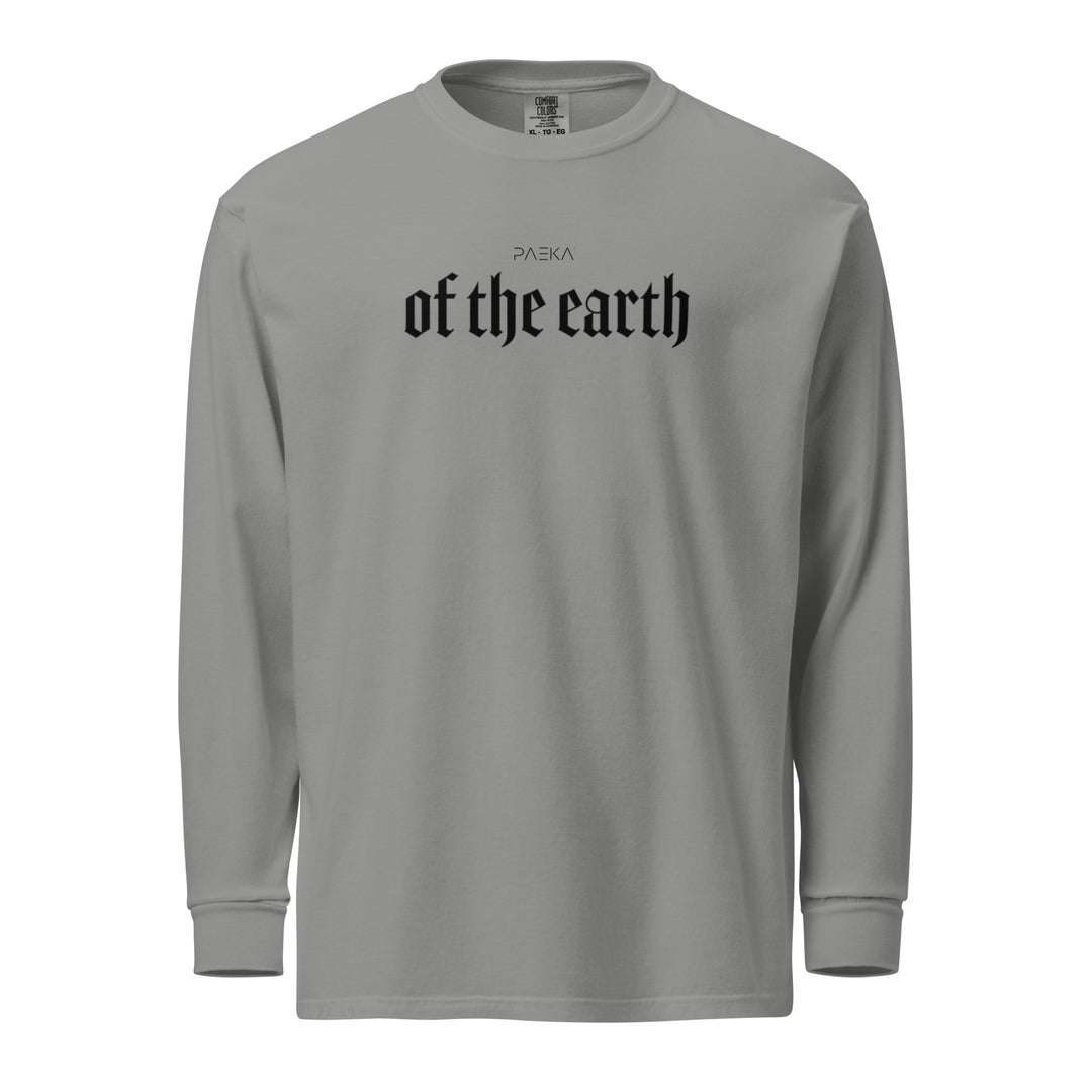 Garment-dyed heavyweight woman long-sleeve shirt