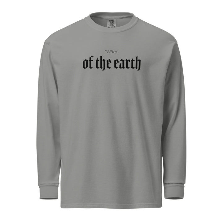 Garment-dyed heavyweight woman long-sleeve shirt