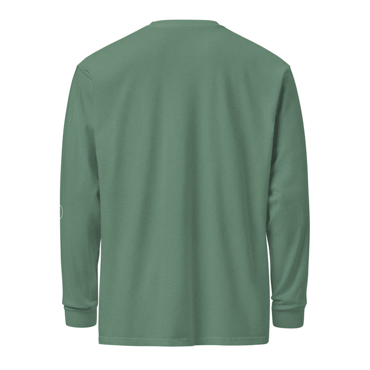 Garment-dyed heavyweight woman long-sleeve shirt