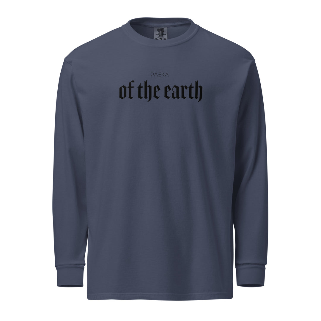Garment-dyed heavyweight woman long-sleeve shirt