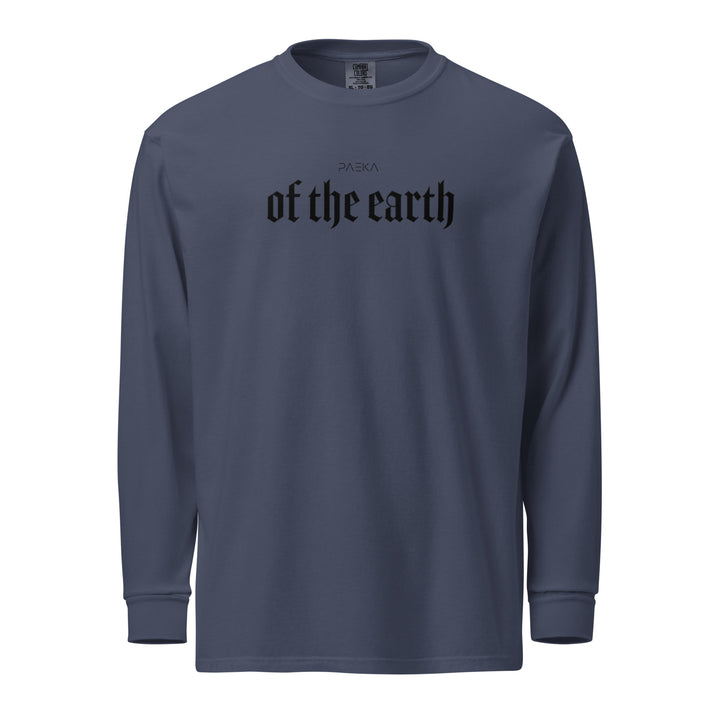 Garment-dyed heavyweight woman long-sleeve shirt