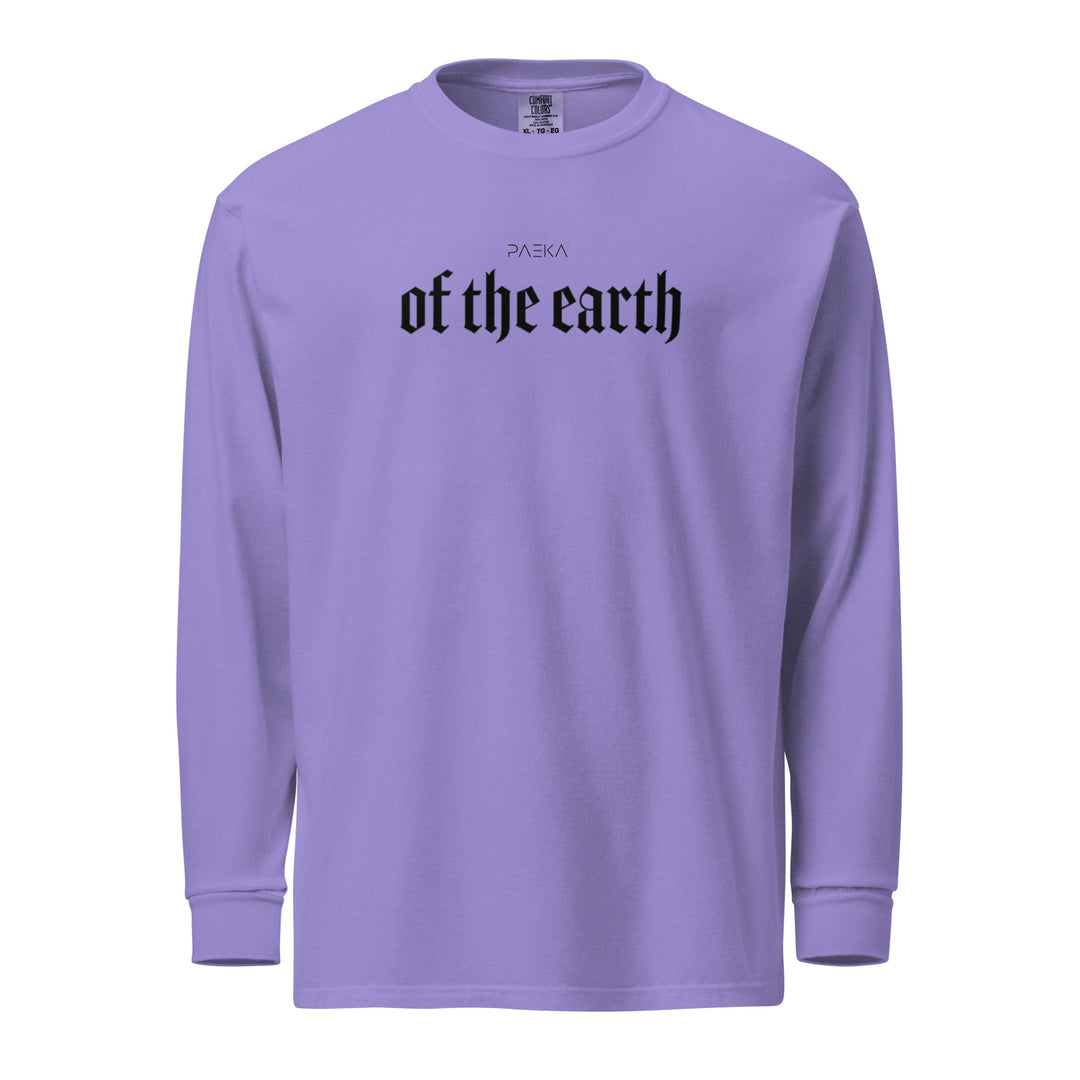 Garment-dyed heavyweight woman long-sleeve shirt