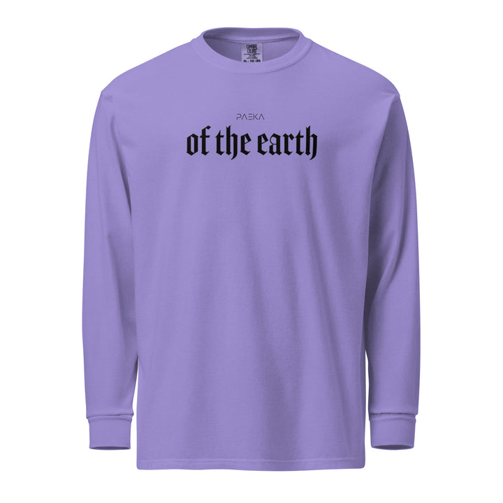 Garment-dyed heavyweight woman long-sleeve shirt