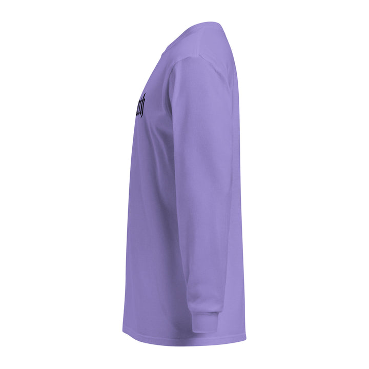 Garment-dyed heavyweight woman long-sleeve shirt